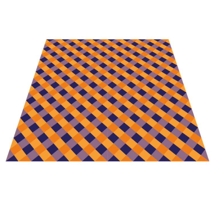 Covor vinil vărgat blocuri de culori diagonale - TenStickers