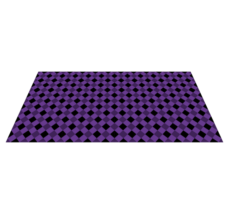 Covor de vinil geometric cu model pătrățesat violet - TenStickers