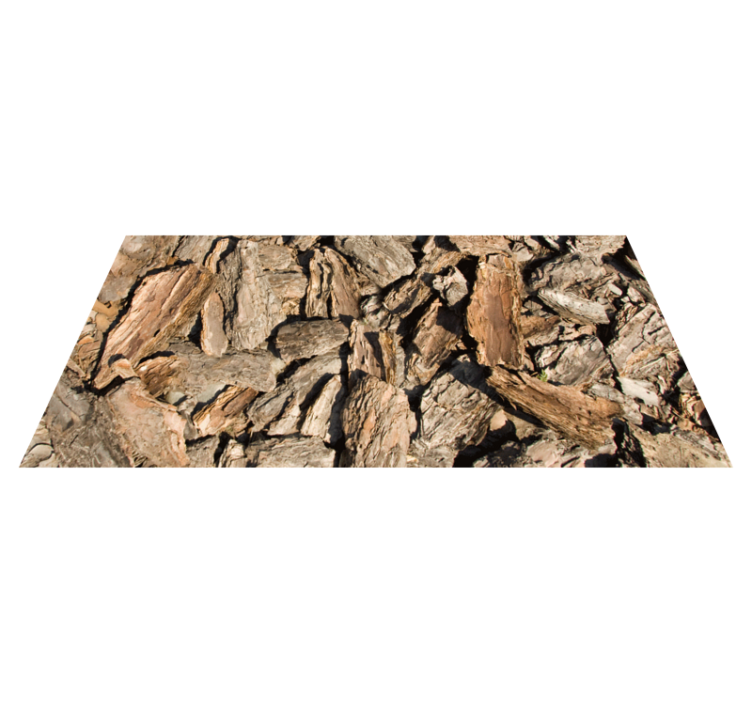 Covor vinil lemn design natural al scoarței de copac - TenStickers