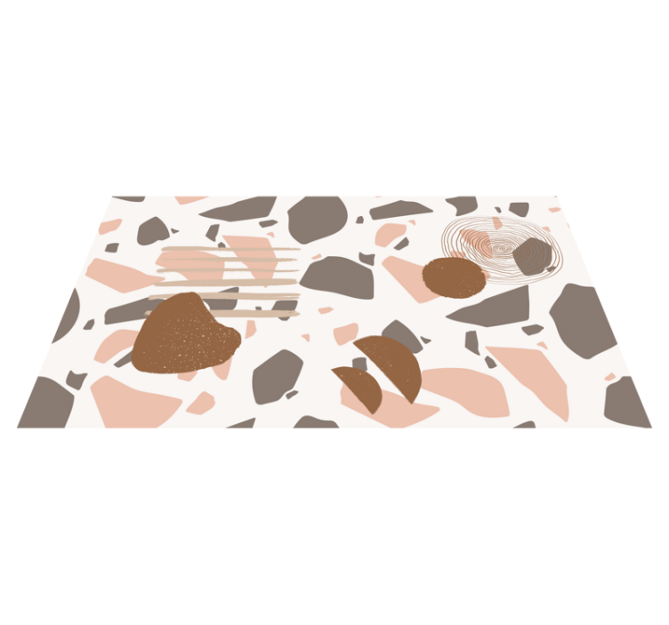 Covor din vinil forme abstracte de terrazzo - TenStickers