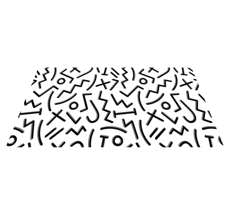 Alții covor de vinil linii abstracte dinamice - TenStickers