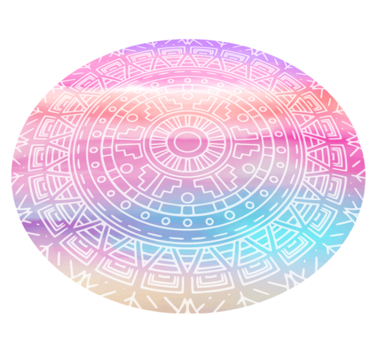 Covor vinil mandala element geometric plin de viață - TenStickers