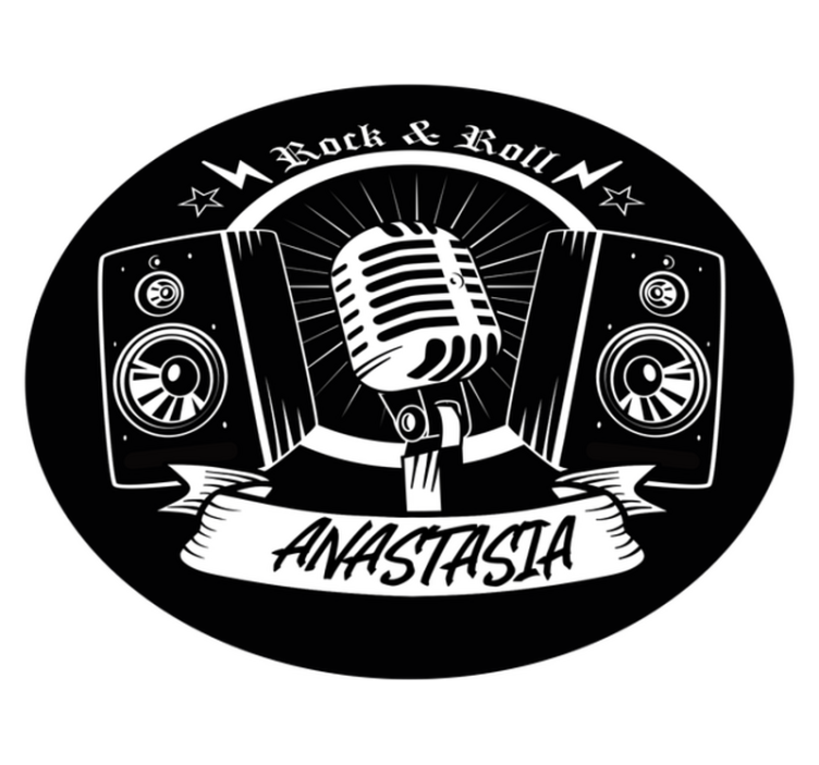 Covor de vinil Adolescenți rock and roll cu nume - TenStickers