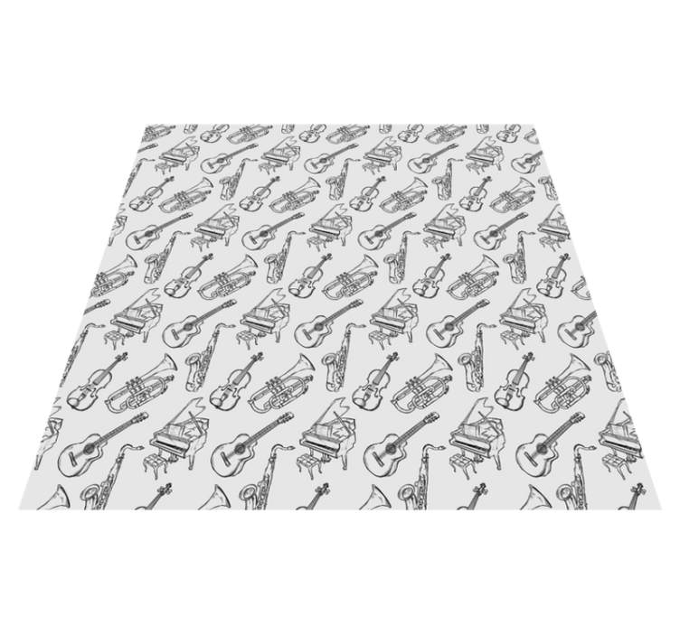 Covor de vinil texturat colecția instrumente muzicale - TenStickers