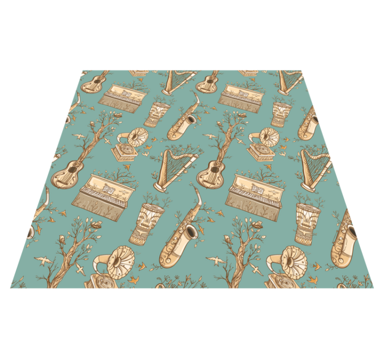 Alții covor de vinil conceptul de instrumente muzicale - TenStickers