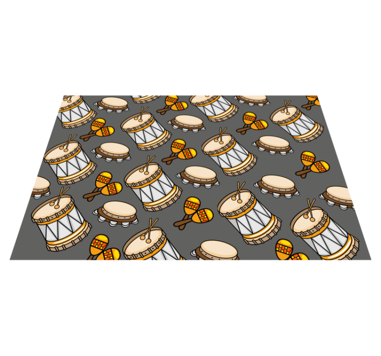 Alții covor de vinil colecție de instrumente muzicale - TenStickers