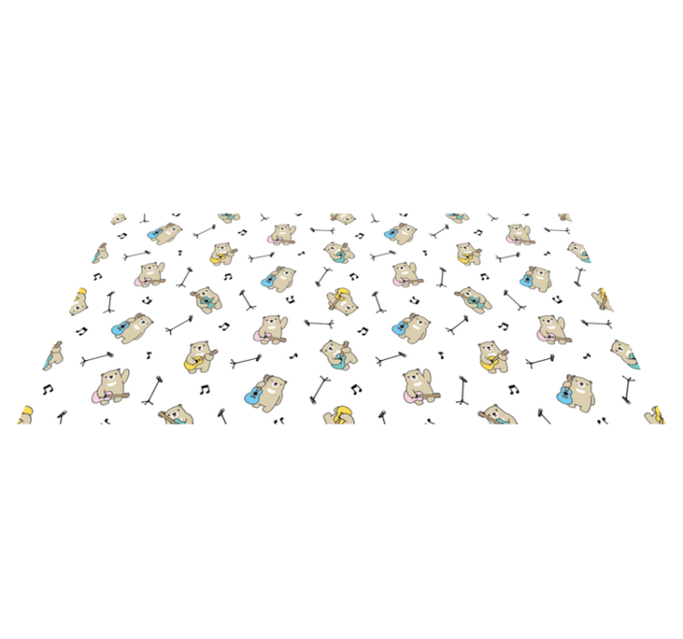 Covor de vinil pepiniere temă muzicală a urșilor - TenStickers