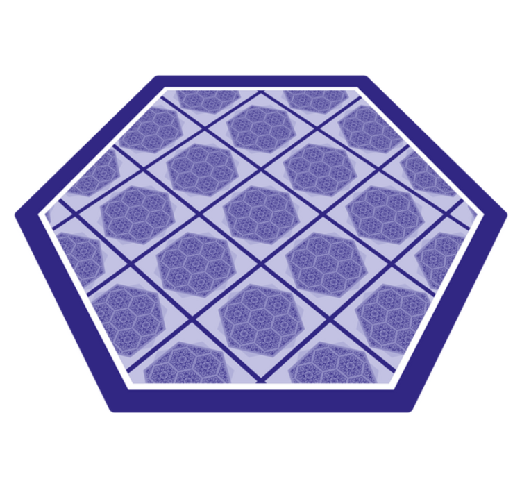 Pardoseală mare de gresie în formă de hexagon - TenStickers