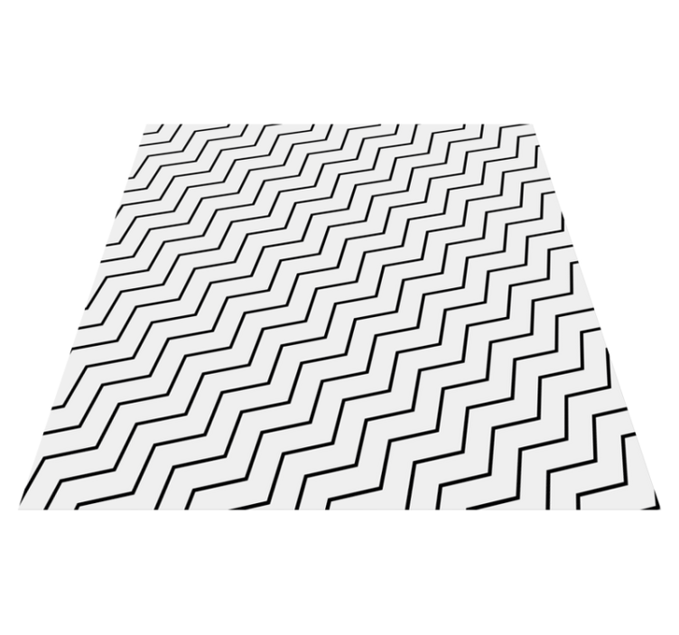 Covor de vinil geometric trend zigzag - TenStickers