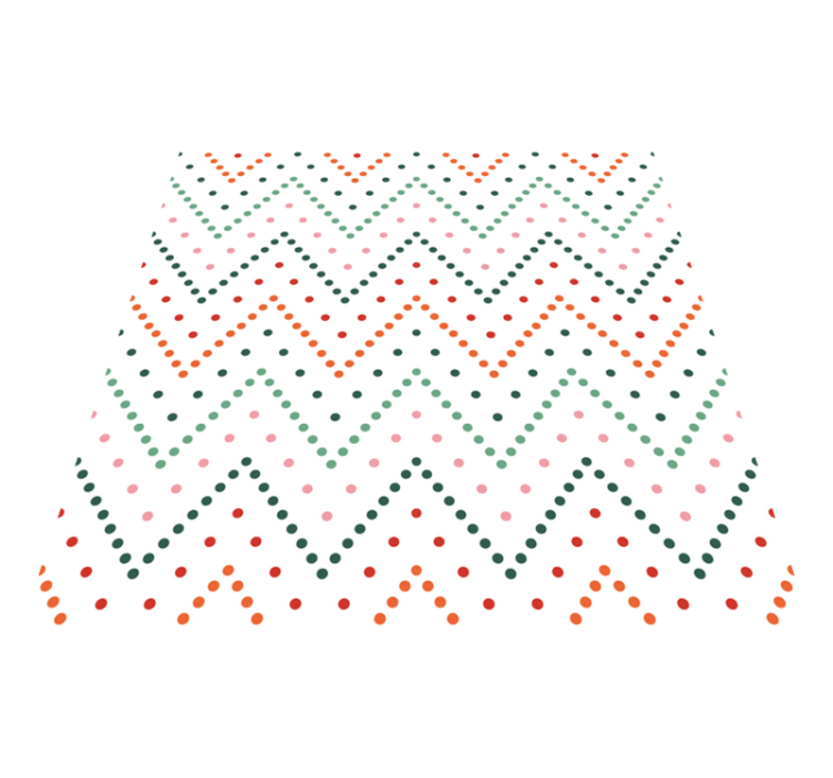 Alții covor de vinil model colorat cu chevron - TenStickers