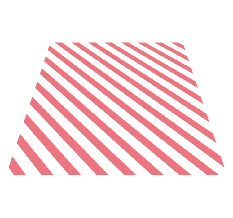 Covor vinil vărgat model roz și alb - TenStickers