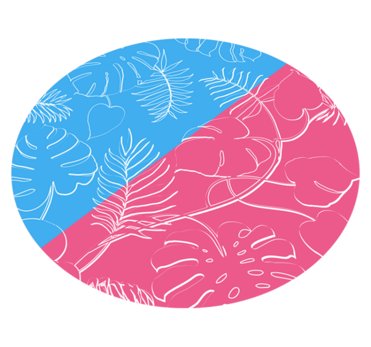 Covor vinil cu aspect de natura tropice verzi - TenStickers