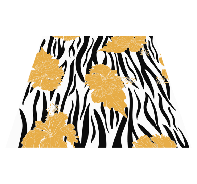 Covor vinil print animalier model junglă zebra - TenStickers
