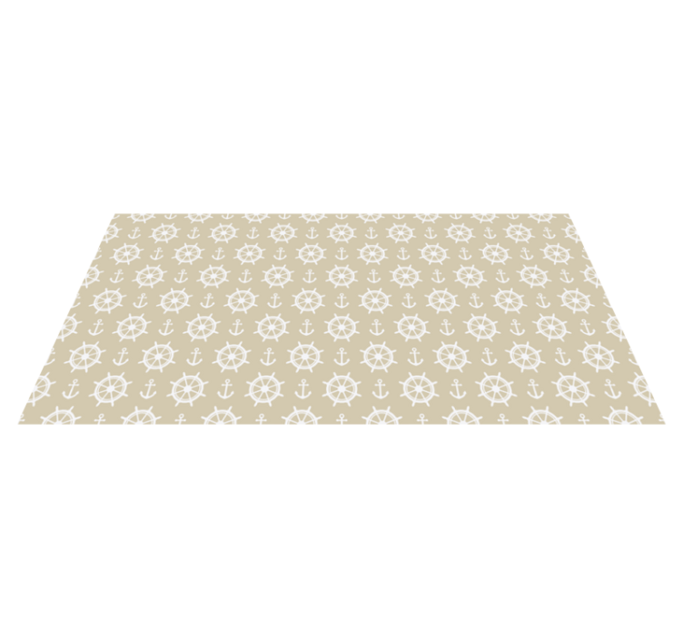 Covor de vinil hol motivul busolei maritime - TenStickers