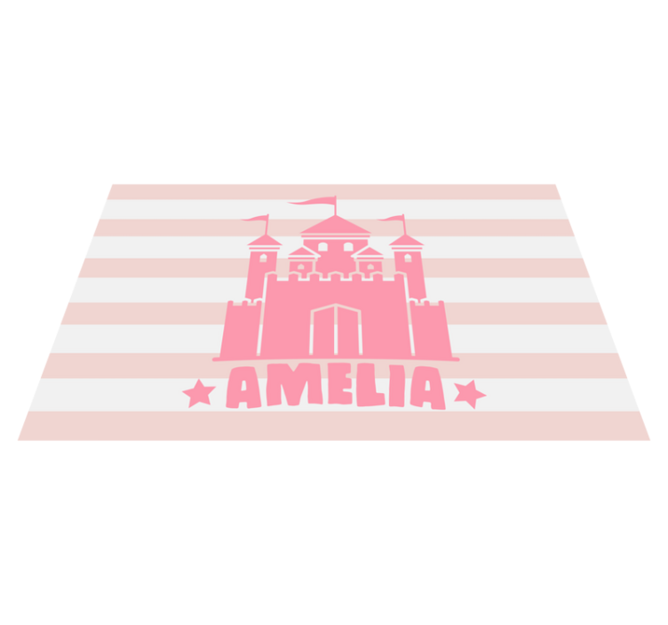 Alții covor de vinil personalizat cu tematică de castel - TenStickers