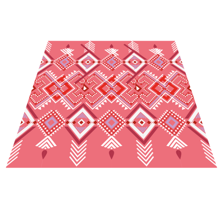 Covor de vinil etnic mozaic cu model tribal - TenStickers