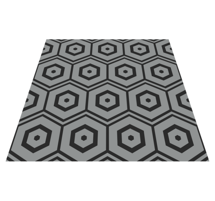 Covor de vinil geometric modele hexagonale - TenStickers