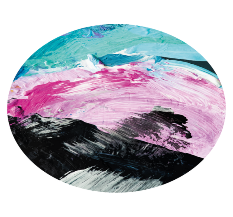 Covor din vinil vibrantă vârtej abstract - TenStickers