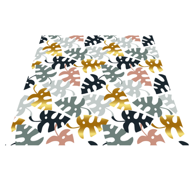 Covor vinil cu aspect de natura emblema frunzei - TenStickers