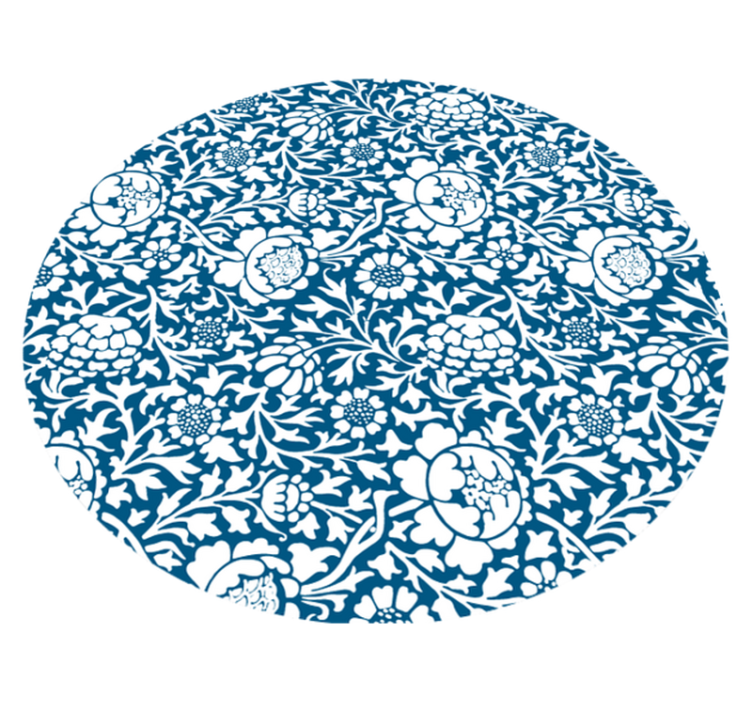 Covor vinil flori și plante stil de model floral - TenStickers