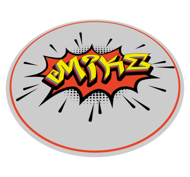 Covor de vinil cu nome explozie de nume - TenStickers