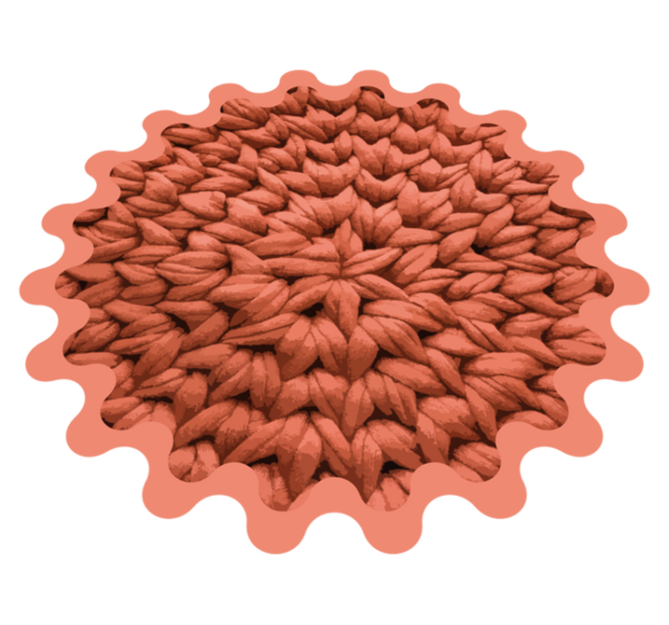 Covor vinil cu aspect de natura motivul frunzelor - TenStickers