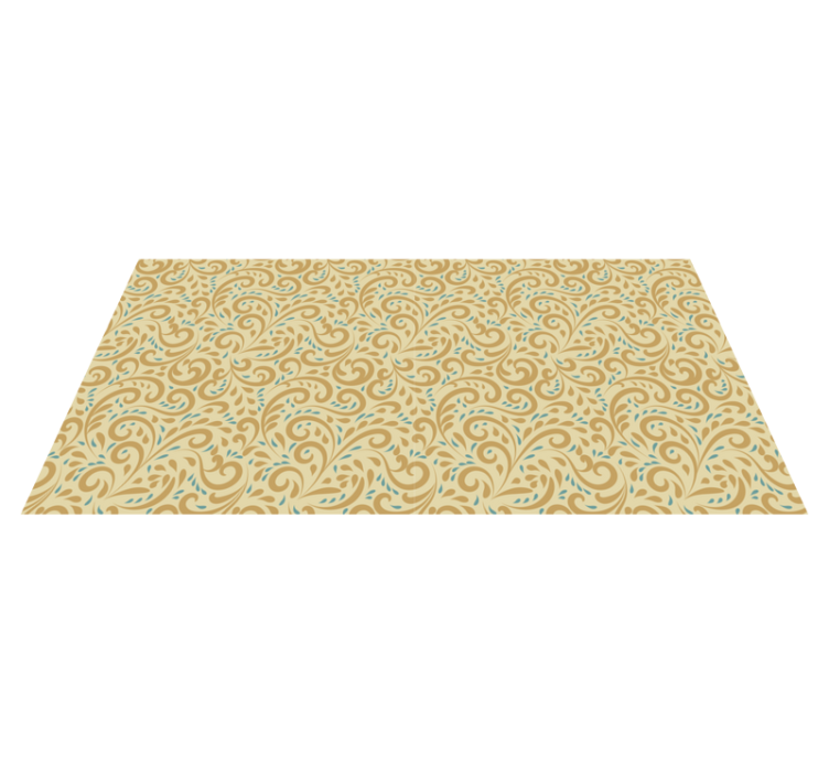 Covor vinil flori și plante element de vârtej botanic - TenStickers