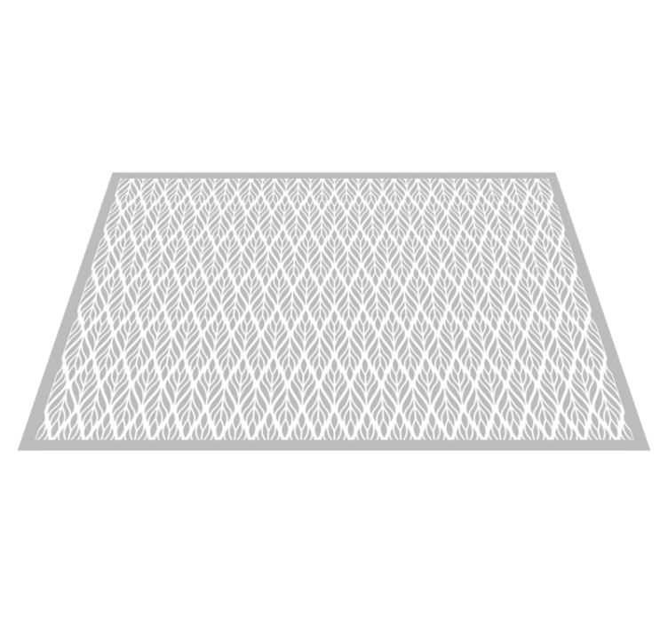 Covor vinil modern model de frunze gri - TenStickers