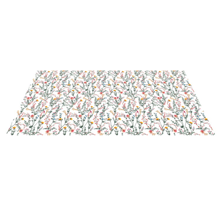 Covor vinil flori și plante oază botanică - TenStickers