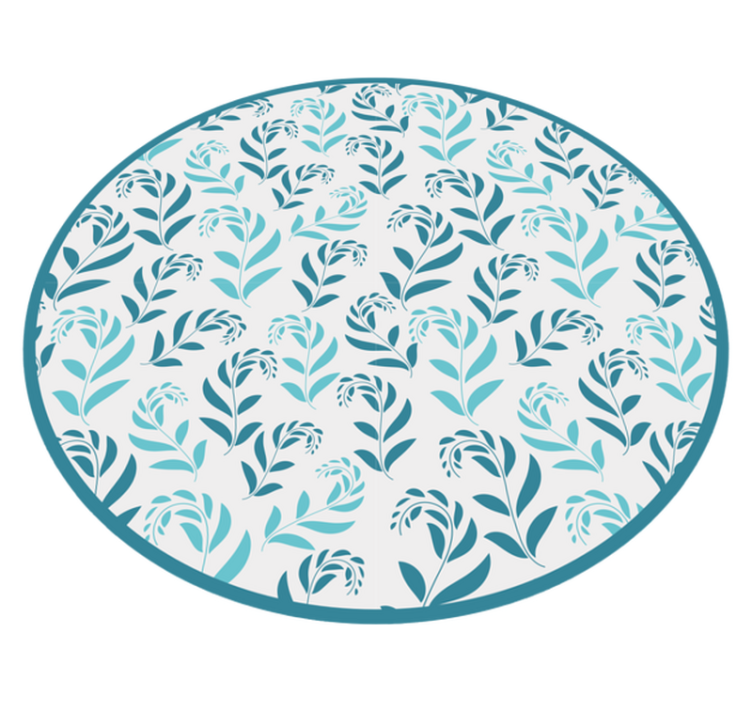 Covor vinil flori și plante inspirație botanică din frunze - TenStickers