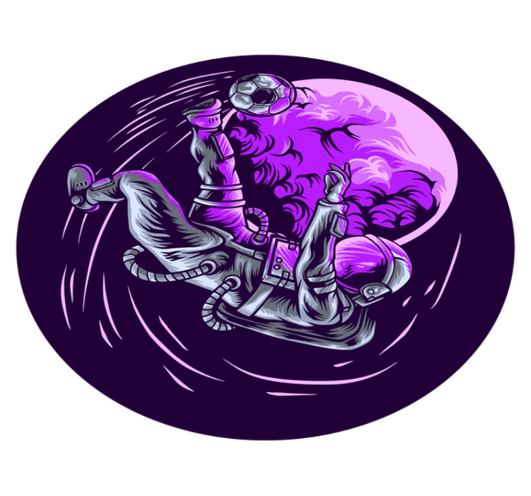 Covor de vinil stele astronaut plutitor - TenStickers