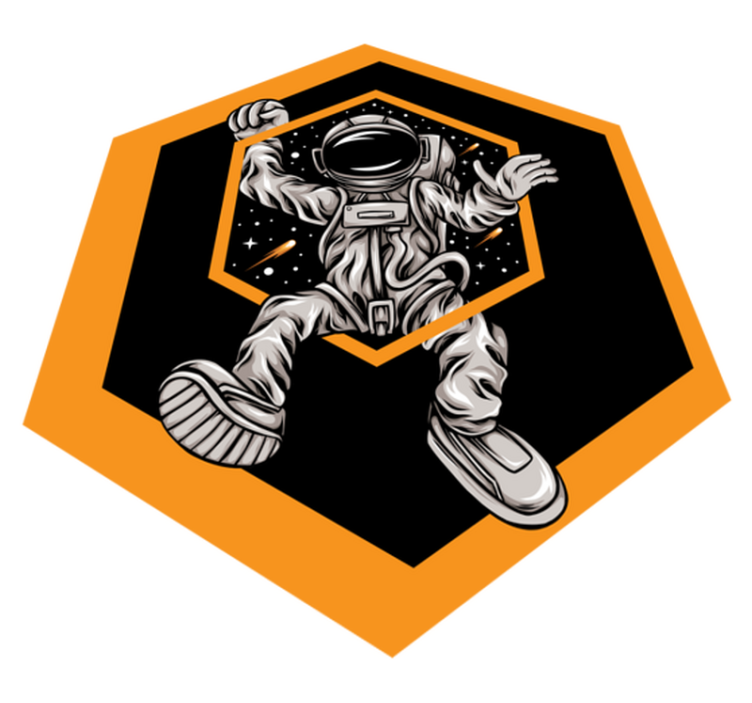 Covor de vinil stele aventura cosmică a astronauților - TenStickers