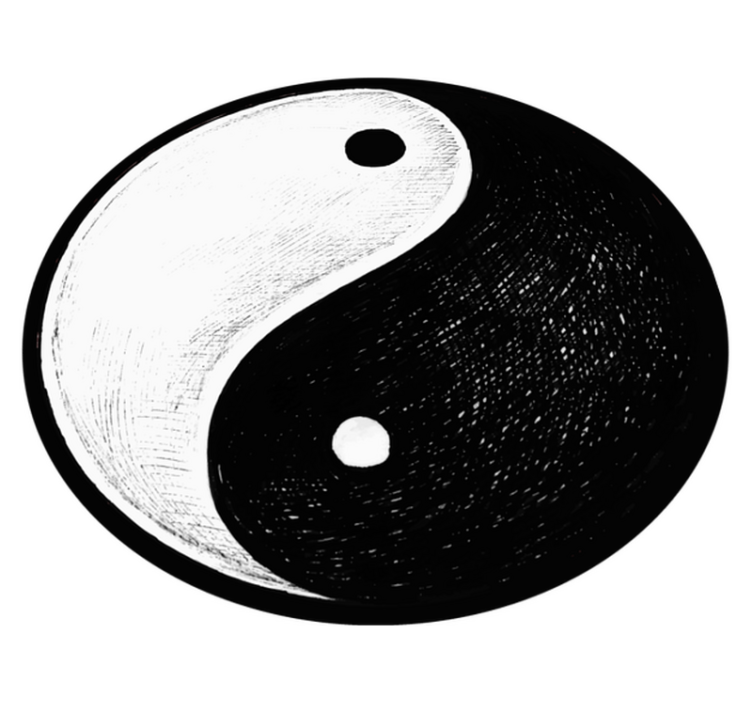 Covor original echilibru yin yang original - TenStickers