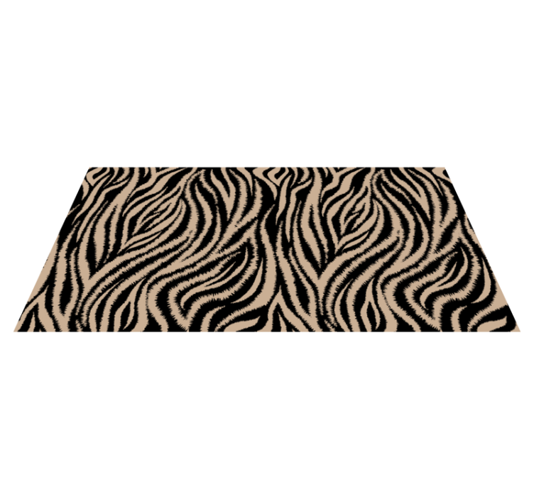 Covor vinil print animalier motiv dungi zebra - TenStickers