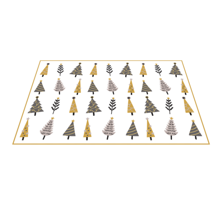 Covor vinil Crăciun model de copac fantezist - TenStickers