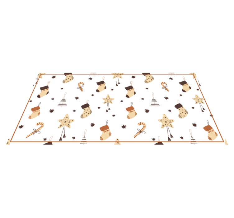 Covor vinil Crăciun sărbătorile sărbătorilor albe - TenStickers