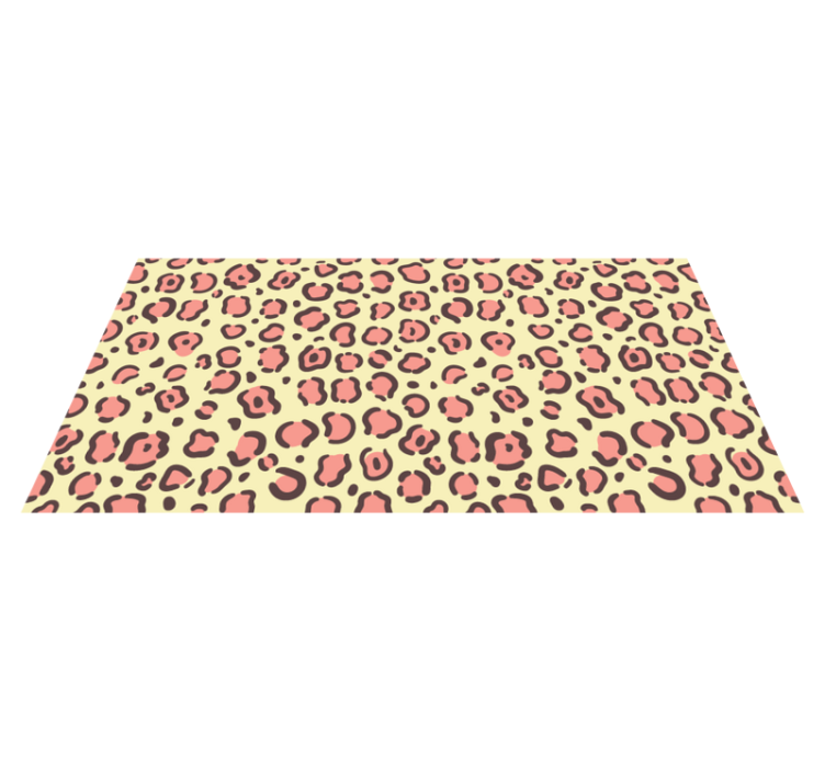 Covor vinil print animalier accente cu model de leopard - TenStickers