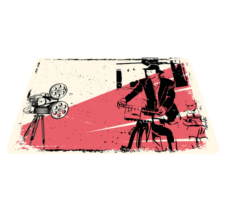 Covor de vinil epocă scenă de film clasic - TenStickers