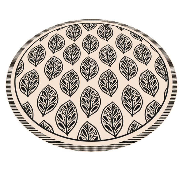 Covor vinil cu aspect de natura model de frunze - TenStickers