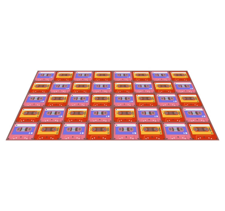 Covor de vinil epocă casete retro - TenStickers