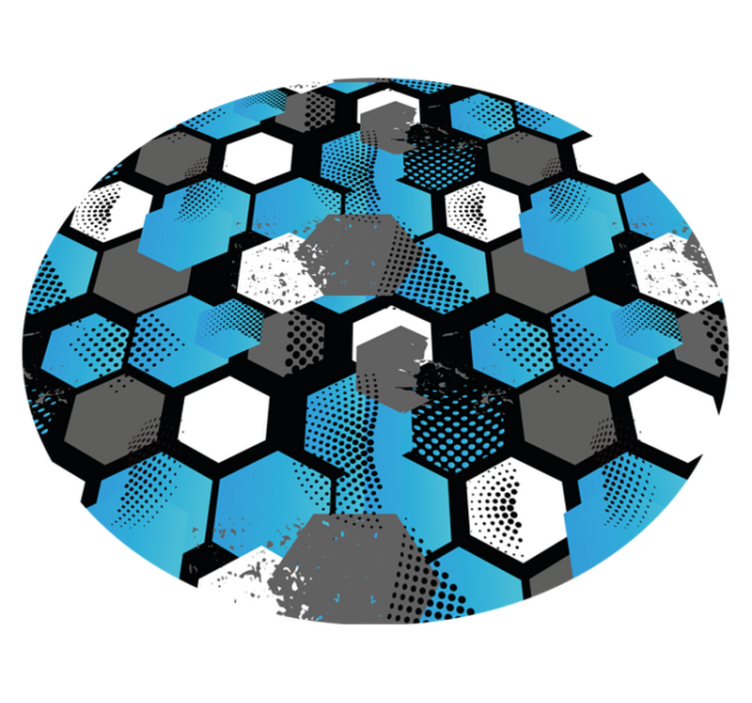 Covor de vinil geometric boost model hexagonal - TenStickers