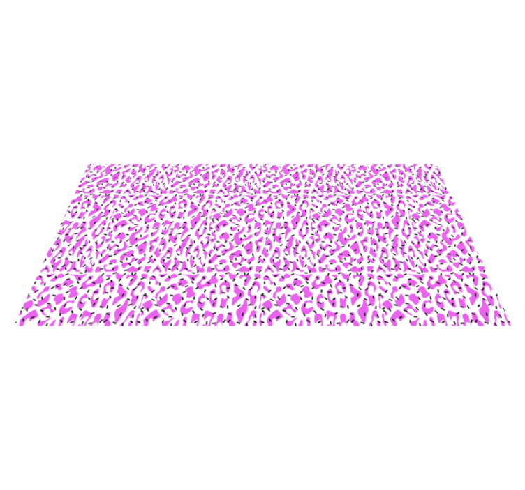Covor vinil print animalier model de leopard fuchsia - TenStickers