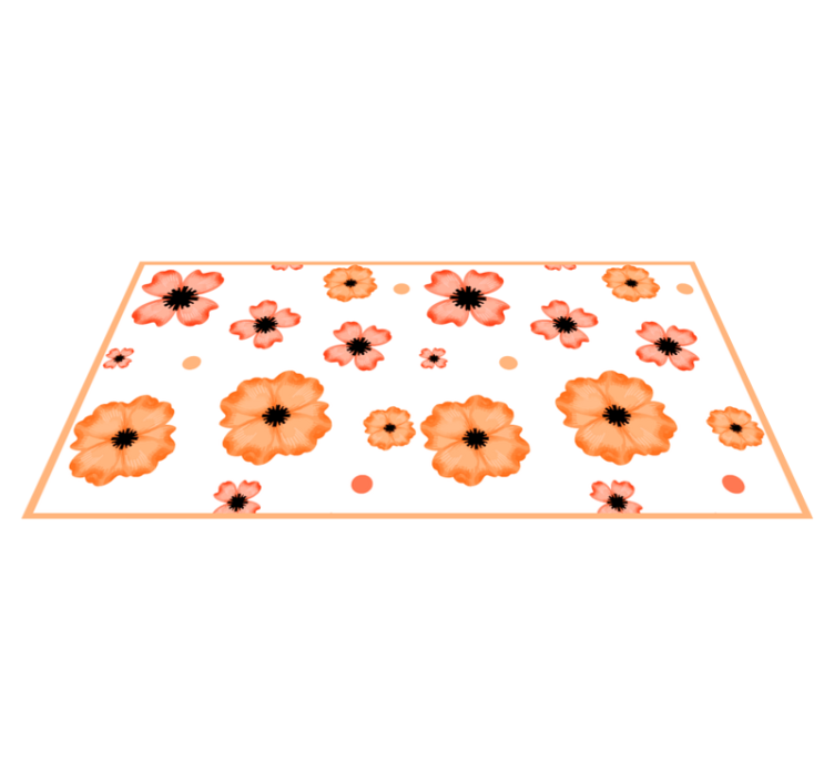 Covor vinil flori și plante fundal cu model - TenStickers