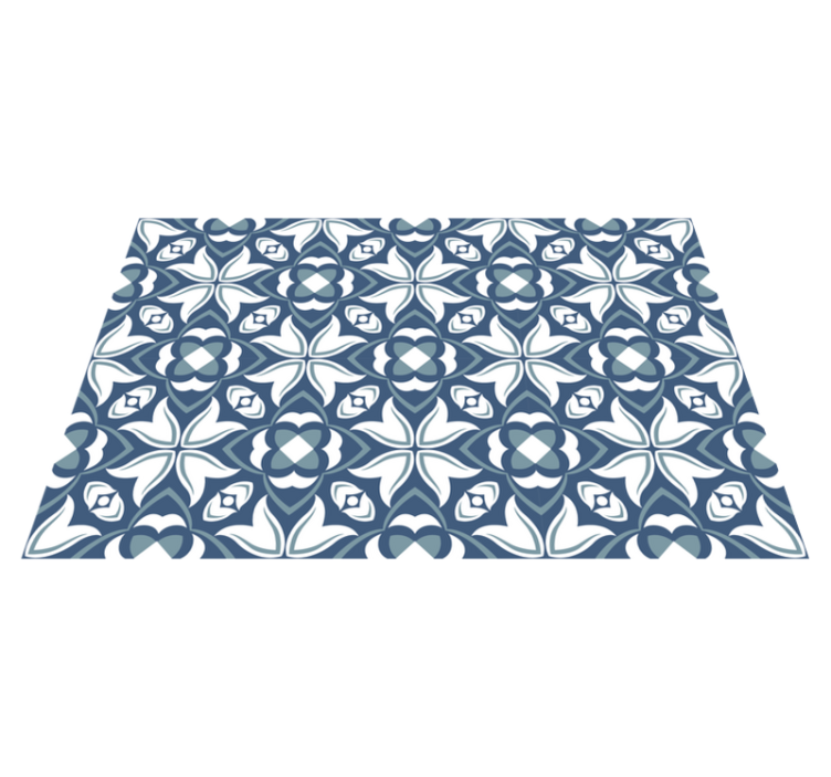 Vaza albastra moderna "stil hampton" covor modern - TenStickers