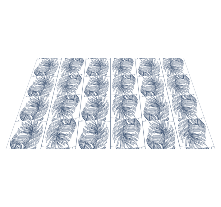 Covor vinil cu aspect de natura frunze grațioase - TenStickers