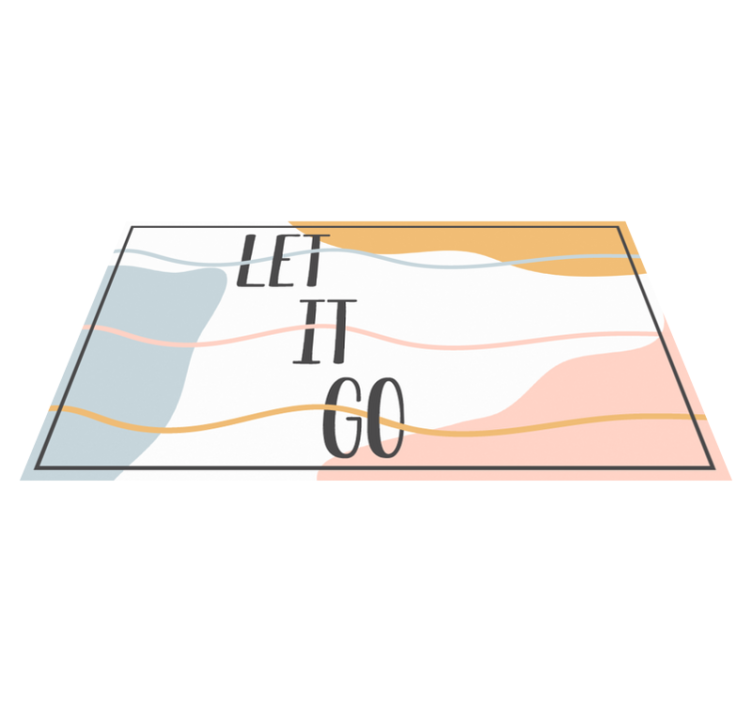 Covoare de vinil cu fraze lăsați-l să plece - TenStickers