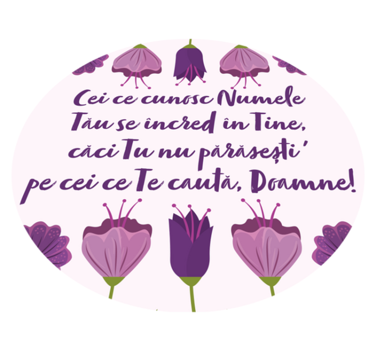 Covor personalizat motivațional mesaj biblic - TenStickers