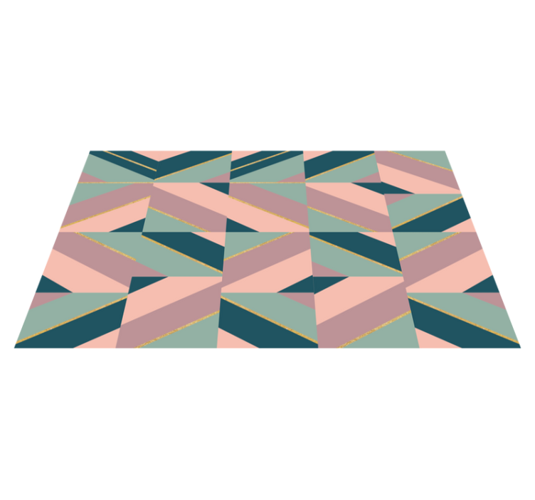 Covor vinil modern model geometric pastelat - TenStickers