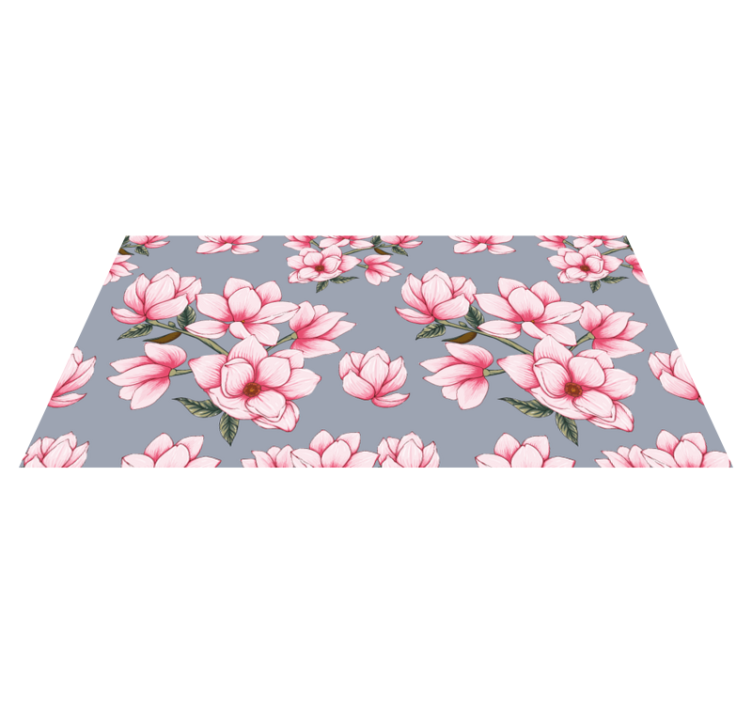 Copac frumos magnolie covor floral - TenStickers