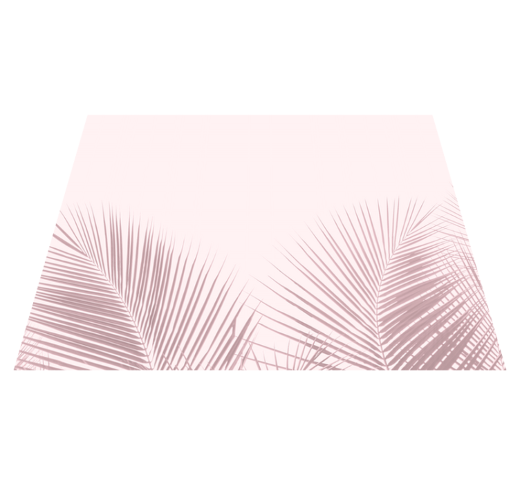 Covor vinil flori și plante imagini elegante cu palmieri - TenStickers